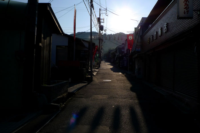 朝の銀閣寺道 朝の銀閣寺道