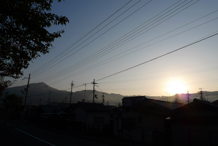 いつもの道の紅葉 いつもの道の紅葉