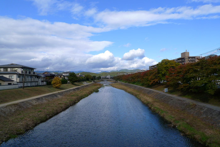 寒くなった河原で 寒くなった河原で