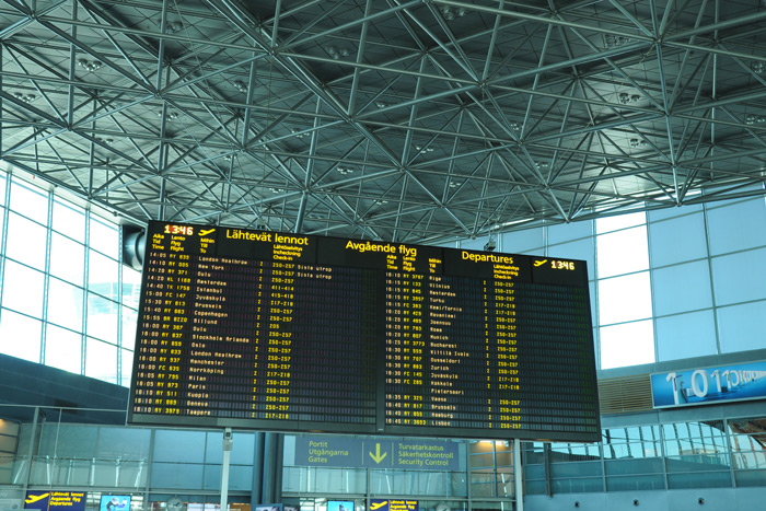 ヘルシンキ空港にて ヘルシンキ空港にて
